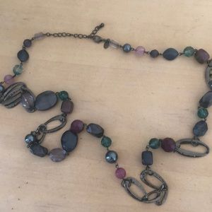Multi colored stone necklace
